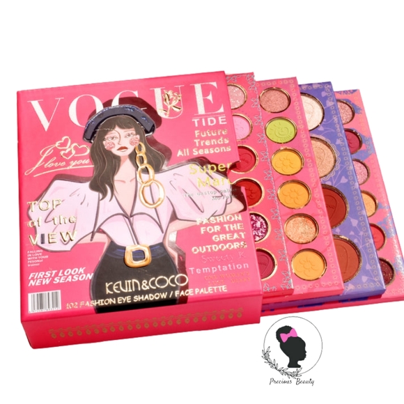 Kevin&Coco Other - KEVIN&COCO Pink Vogue 102 Shades Eyeshadow Palette